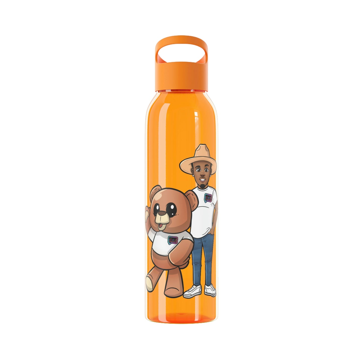 "Henry and Wordy Bear" Sky Water Bottle