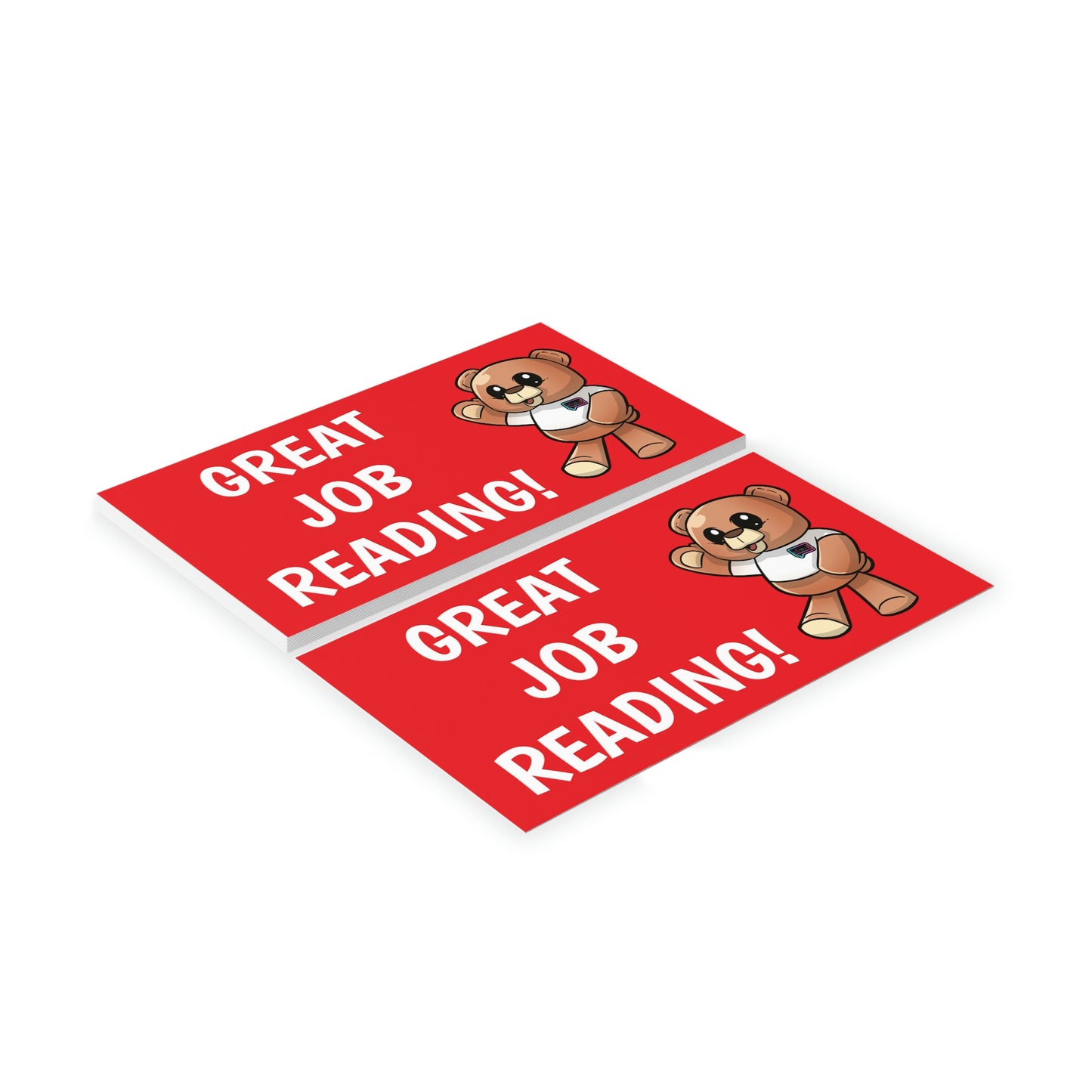 "Great Job Reading" Teacher Incentive Cards