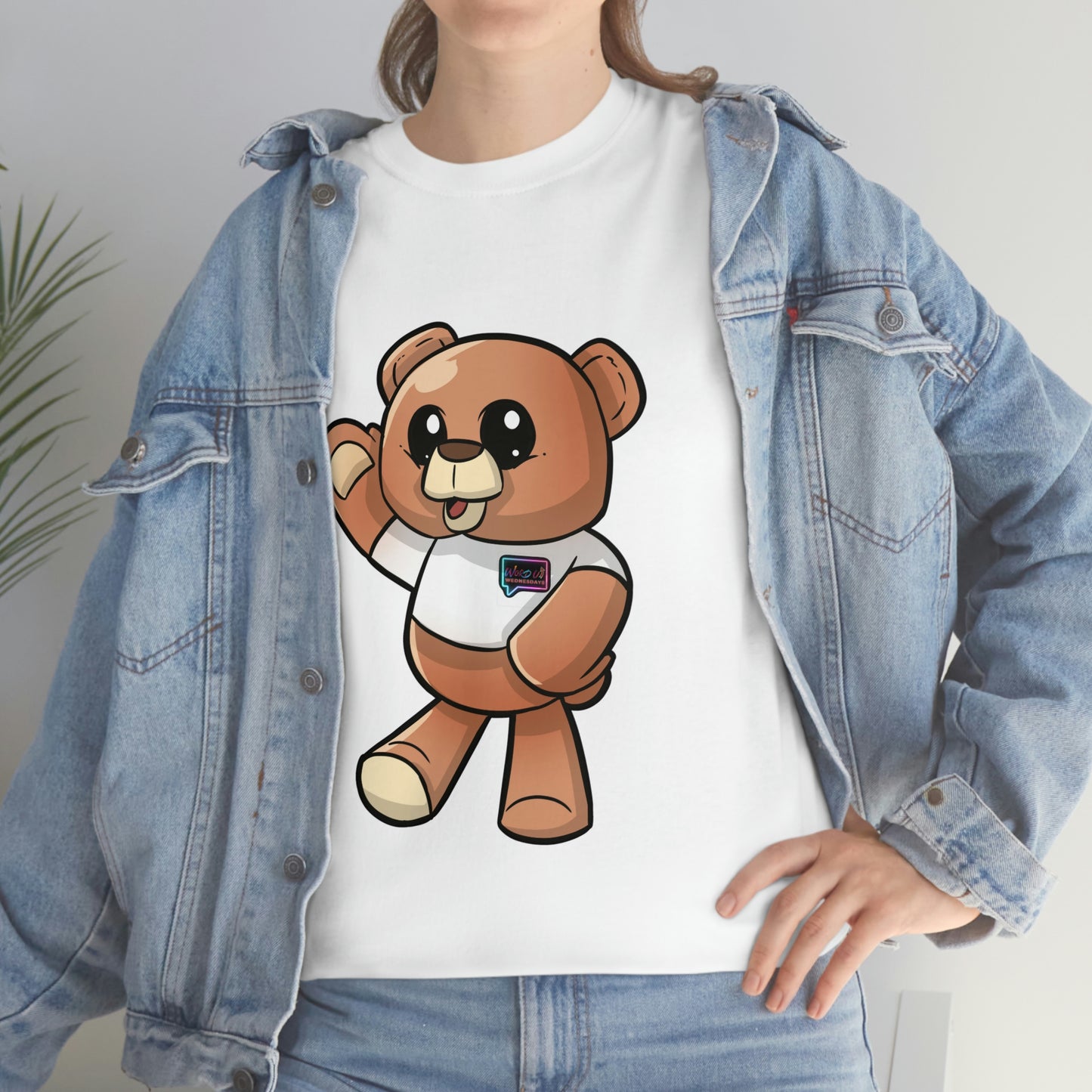 "Wordy Bear" Unisex Heavy Cotton Tee