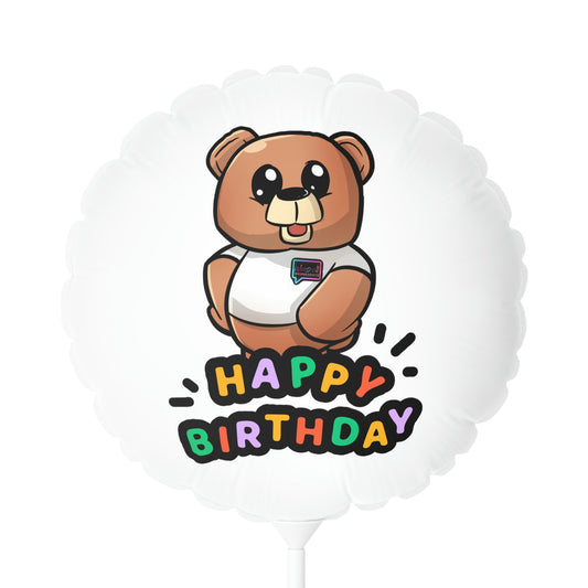 "Wordy Bear" Birthday and Party Balloons 11"