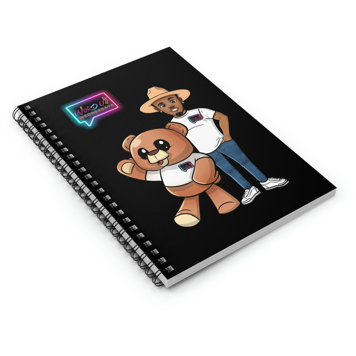 Spiral Notebook - Ruled Line 'Henry and Wordy Bear"