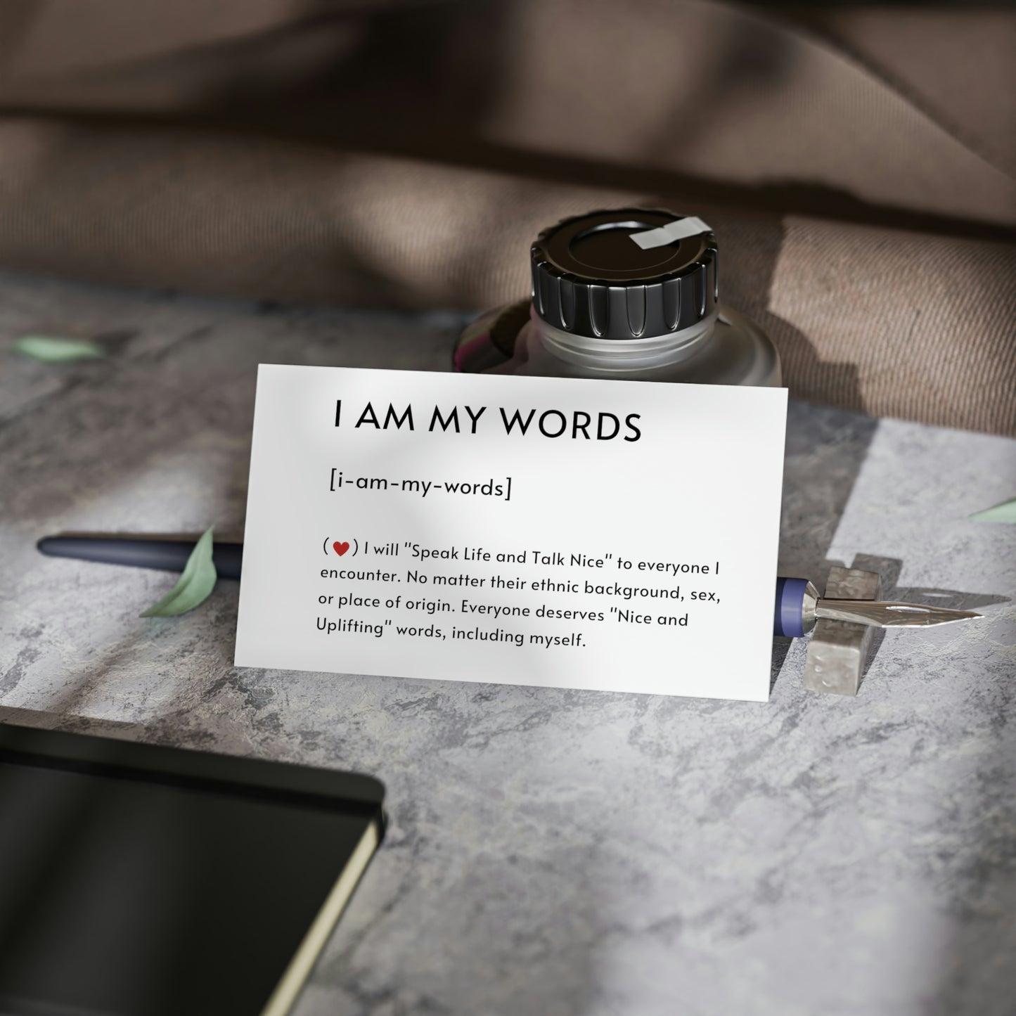 "I AM MY WORDS" Positivty Cards