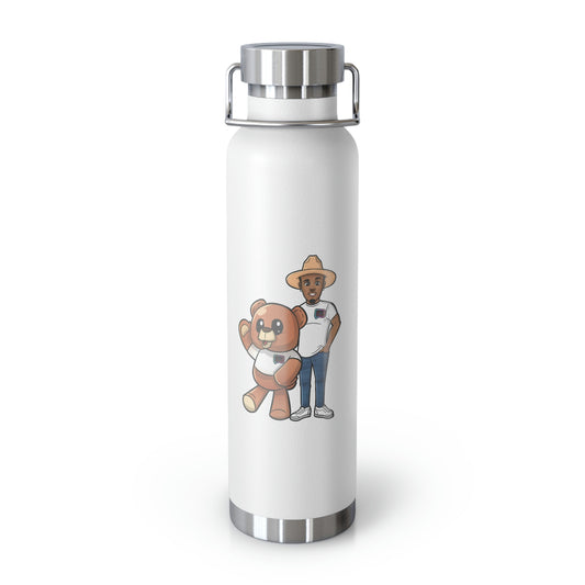 "Henry and Wordy Bear" Copper Vacuum Insulated Bottle, 22oz