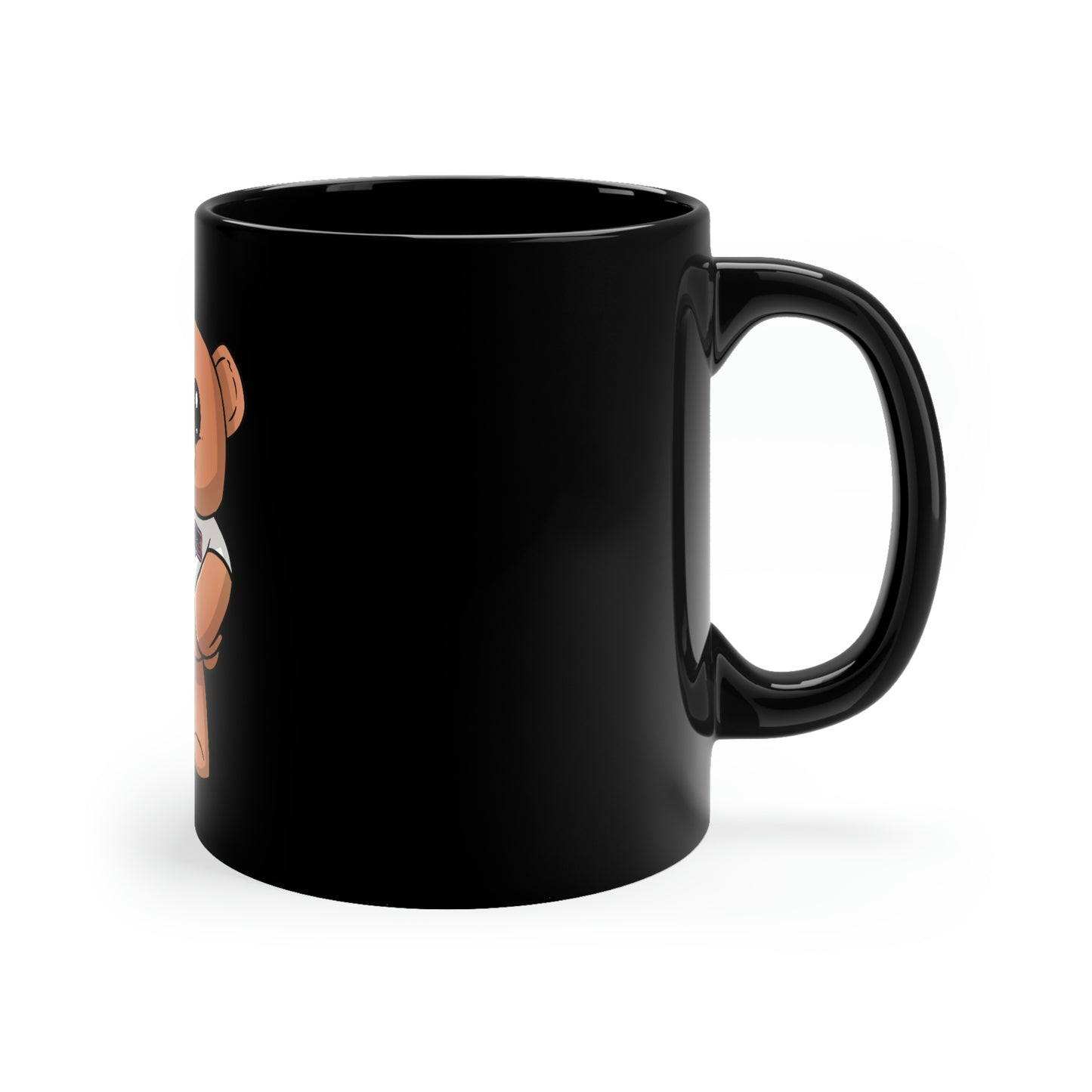 Wordy Bear 11oz Black Mug