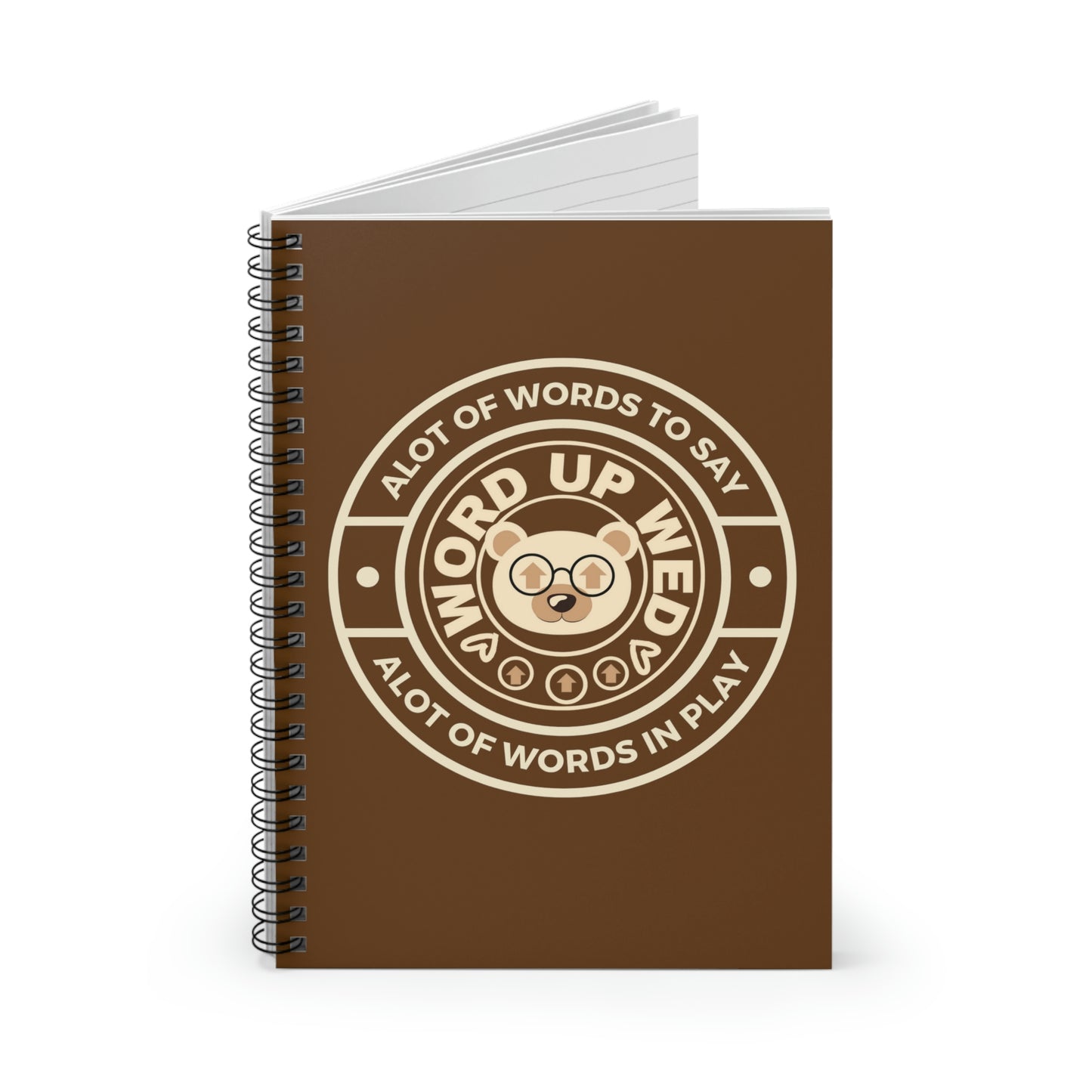 "Word Up Wednesday" Classic Spiral Notebook - Ruled Line