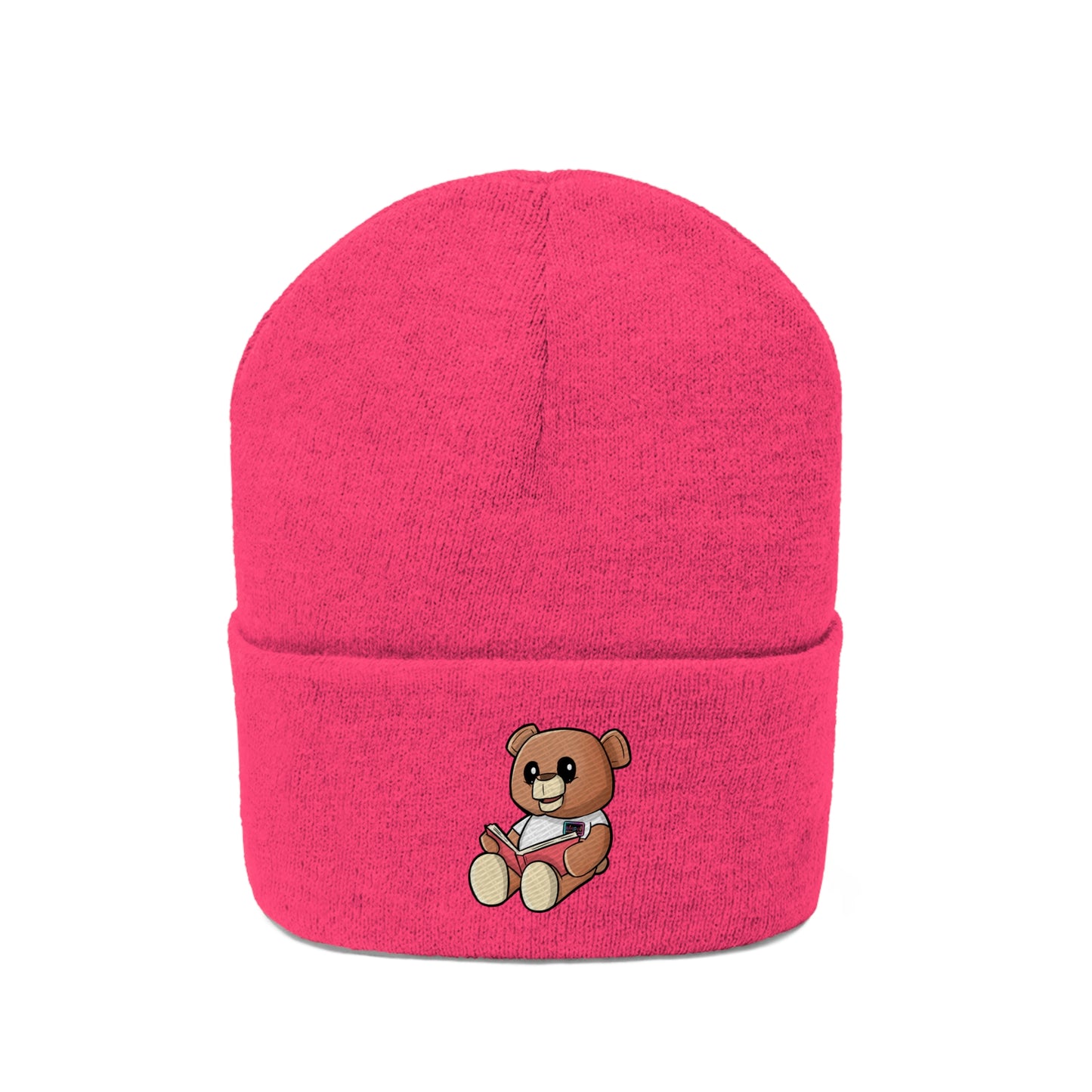 Reading Wordy Bear Pink Beanie