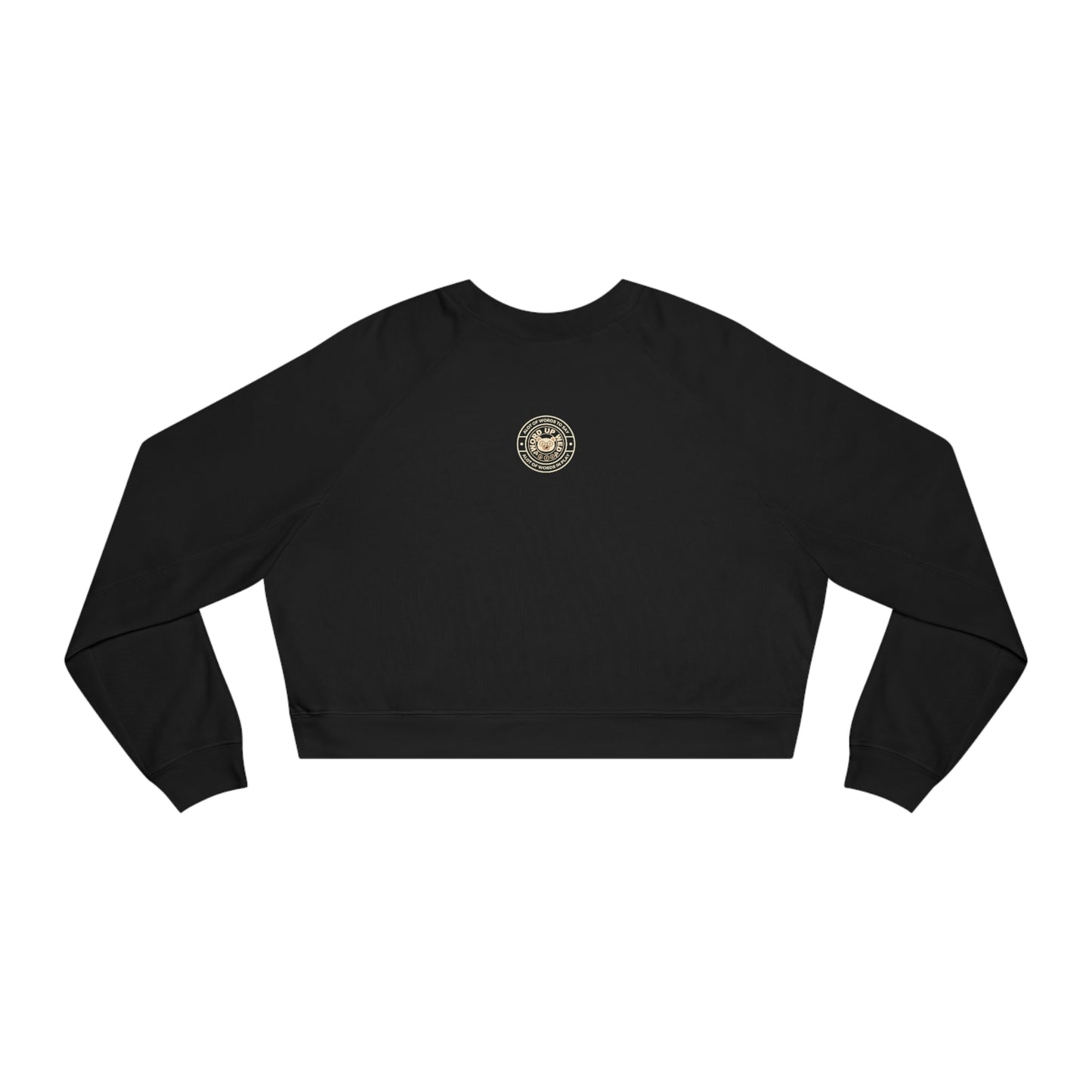 Women's " Henry and Wordy Bear"  Cropped Fleece Pullover