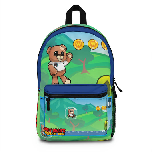 "Wordy Bear's Whimsical Run" Game Backpack