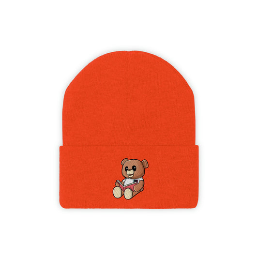 Reading Wordy Bear Orange Beanie