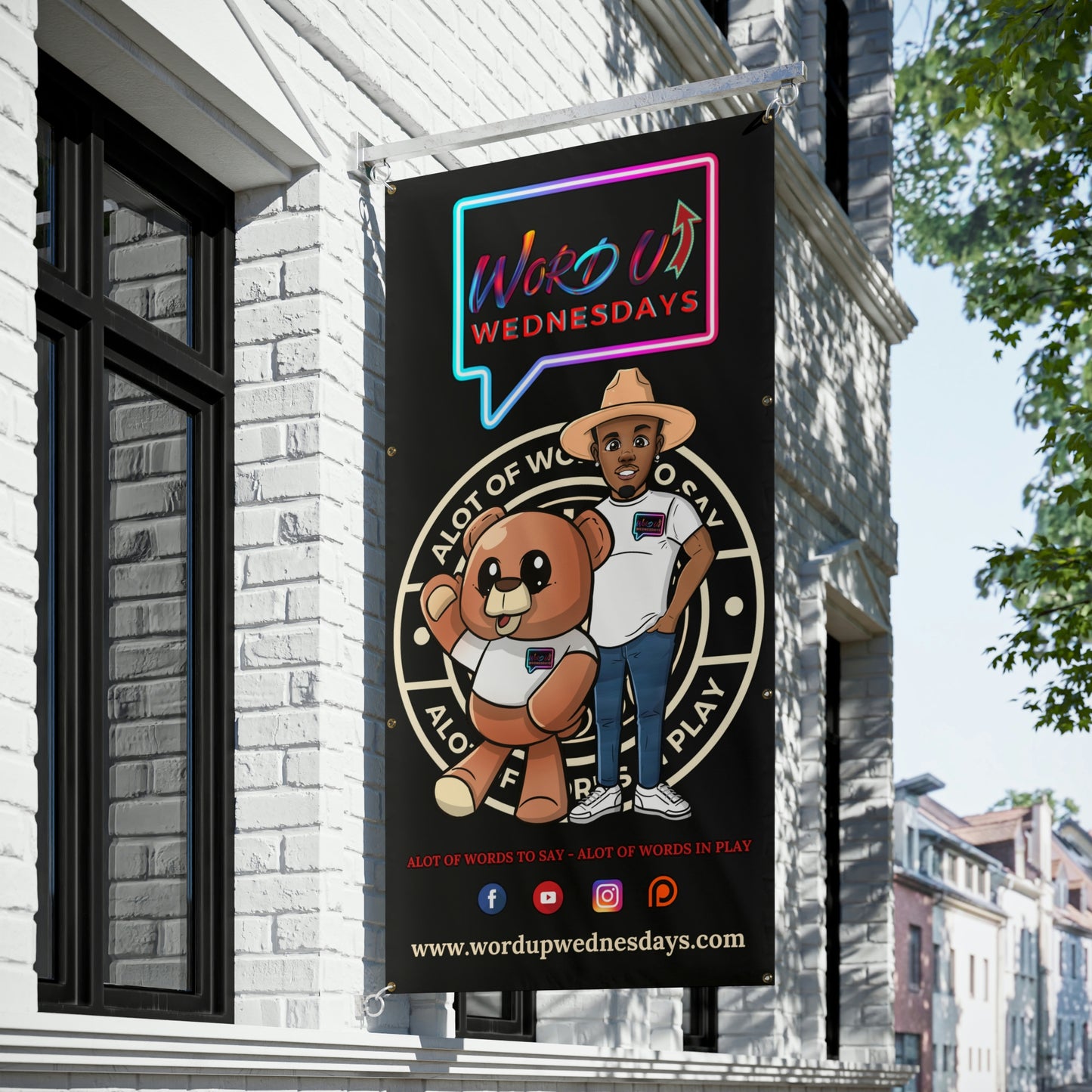 Word Up Wednesdays Vinyl Banner