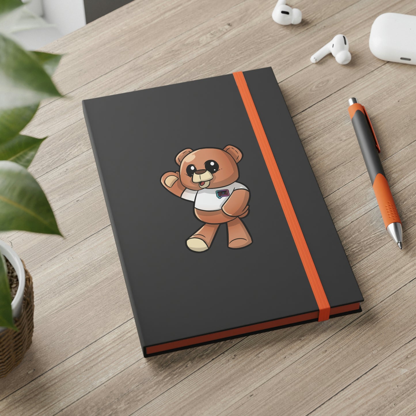 "Wordy Bear" Color Contrast Notebook - Ruled