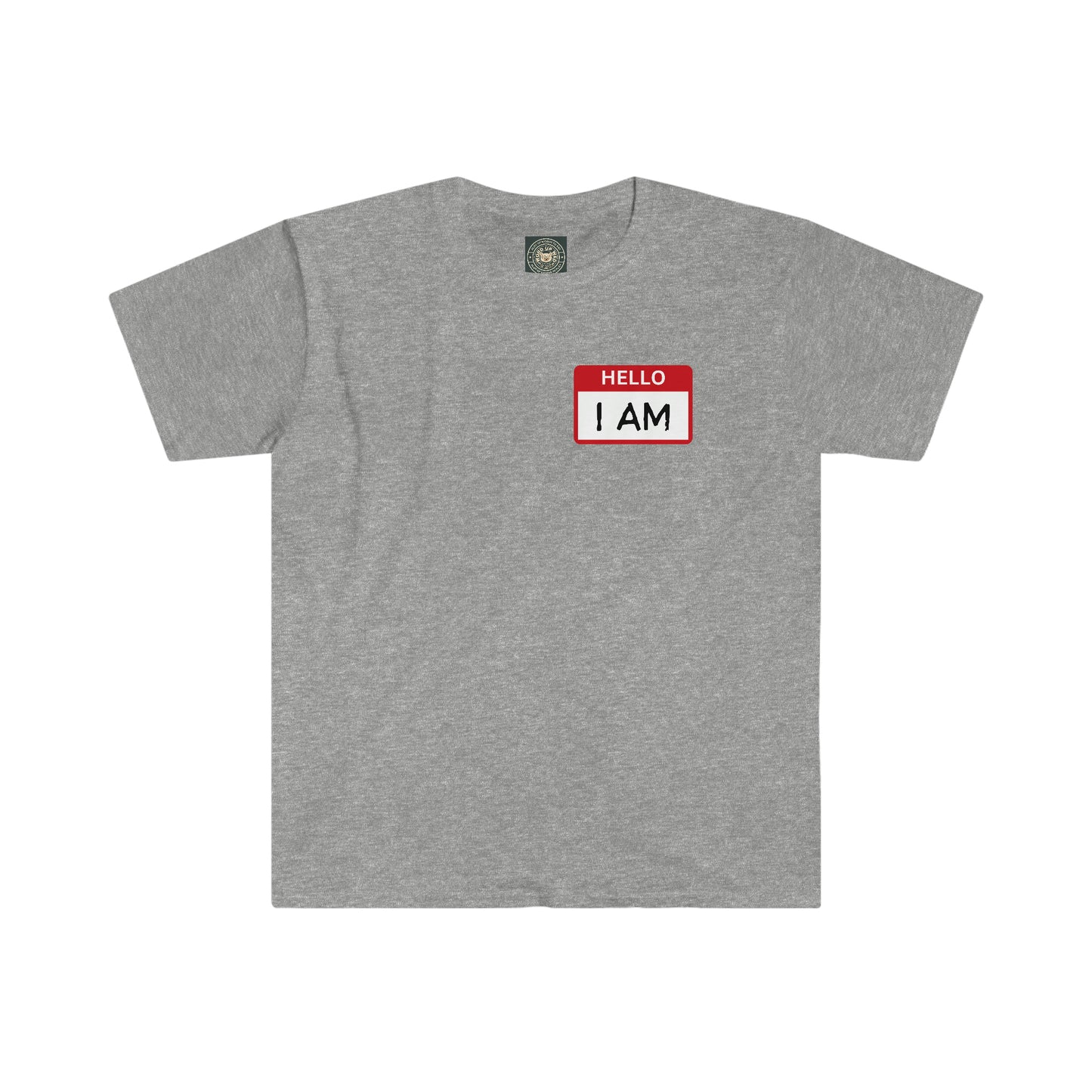 Unisex "Hello I AM" Name Tag Tee