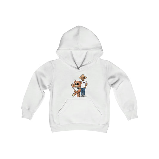 Youth "Henry and Wordy Bear".  Heavy Blend Hooded Sweatshirt