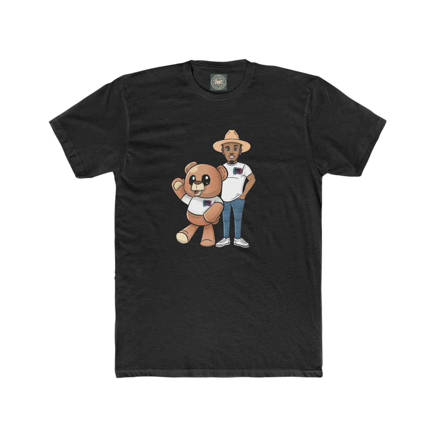 Men's "Henry & Wordy Bear Classic" Cotton Crew Tee