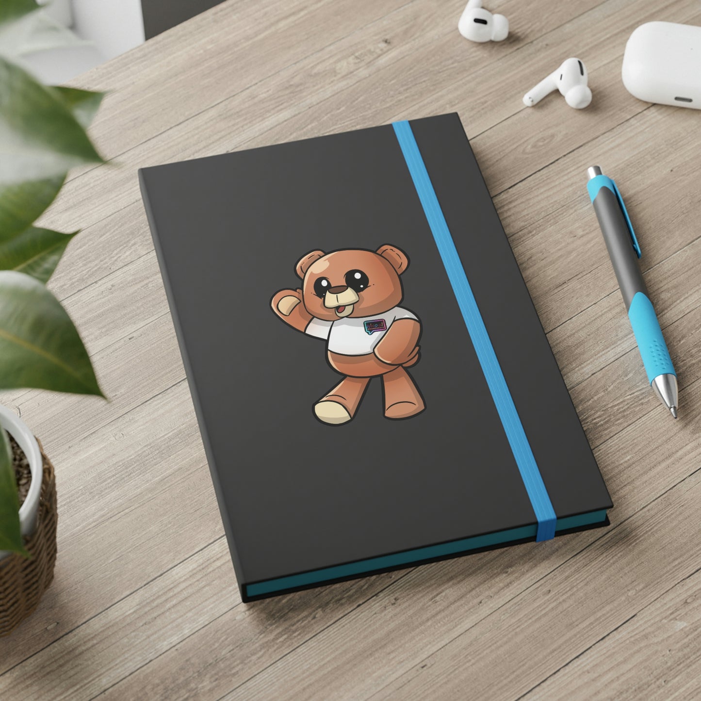 "Wordy Bear" Color Contrast Notebook - Ruled