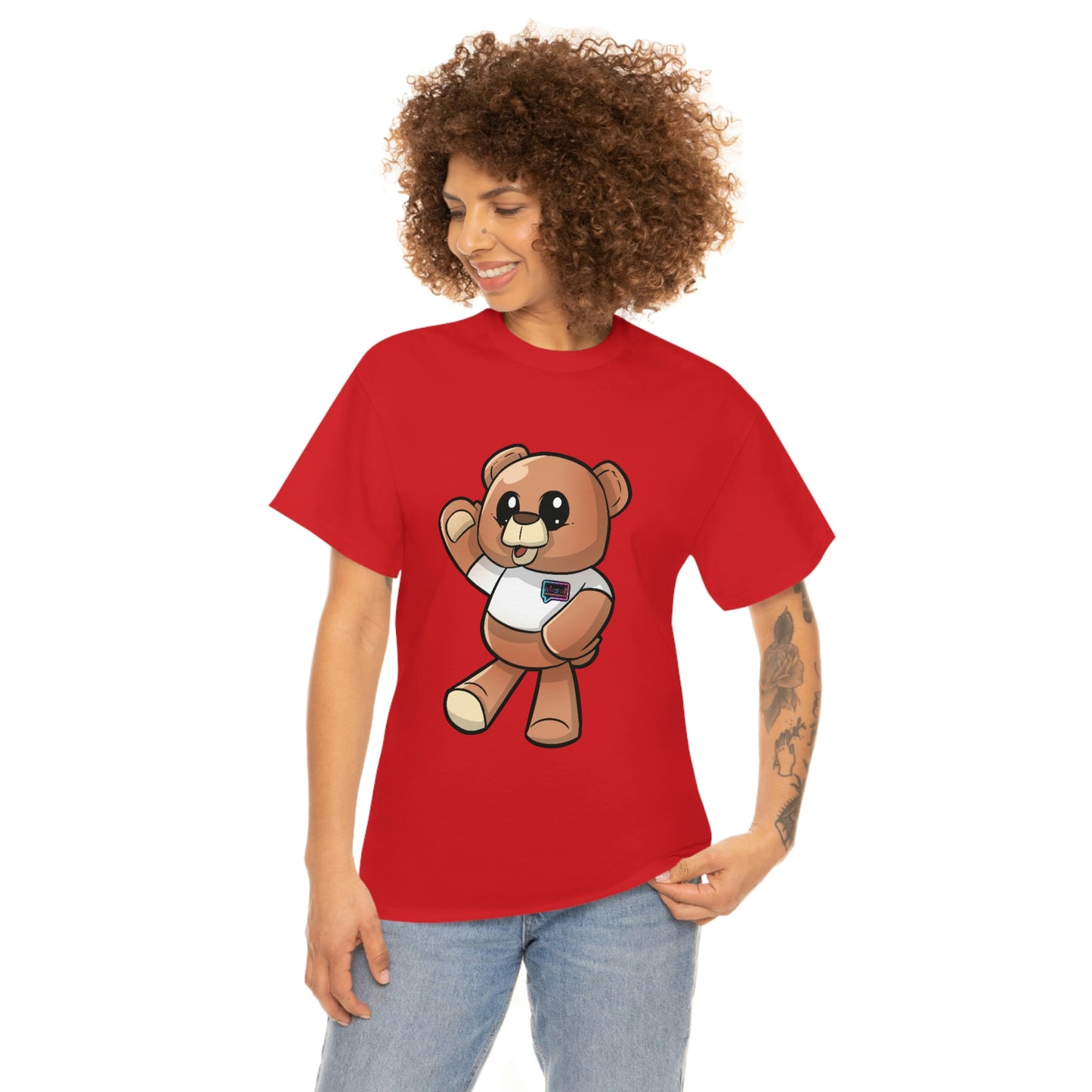 Women's  "Wordy Bear" Heavy Cotton Tee