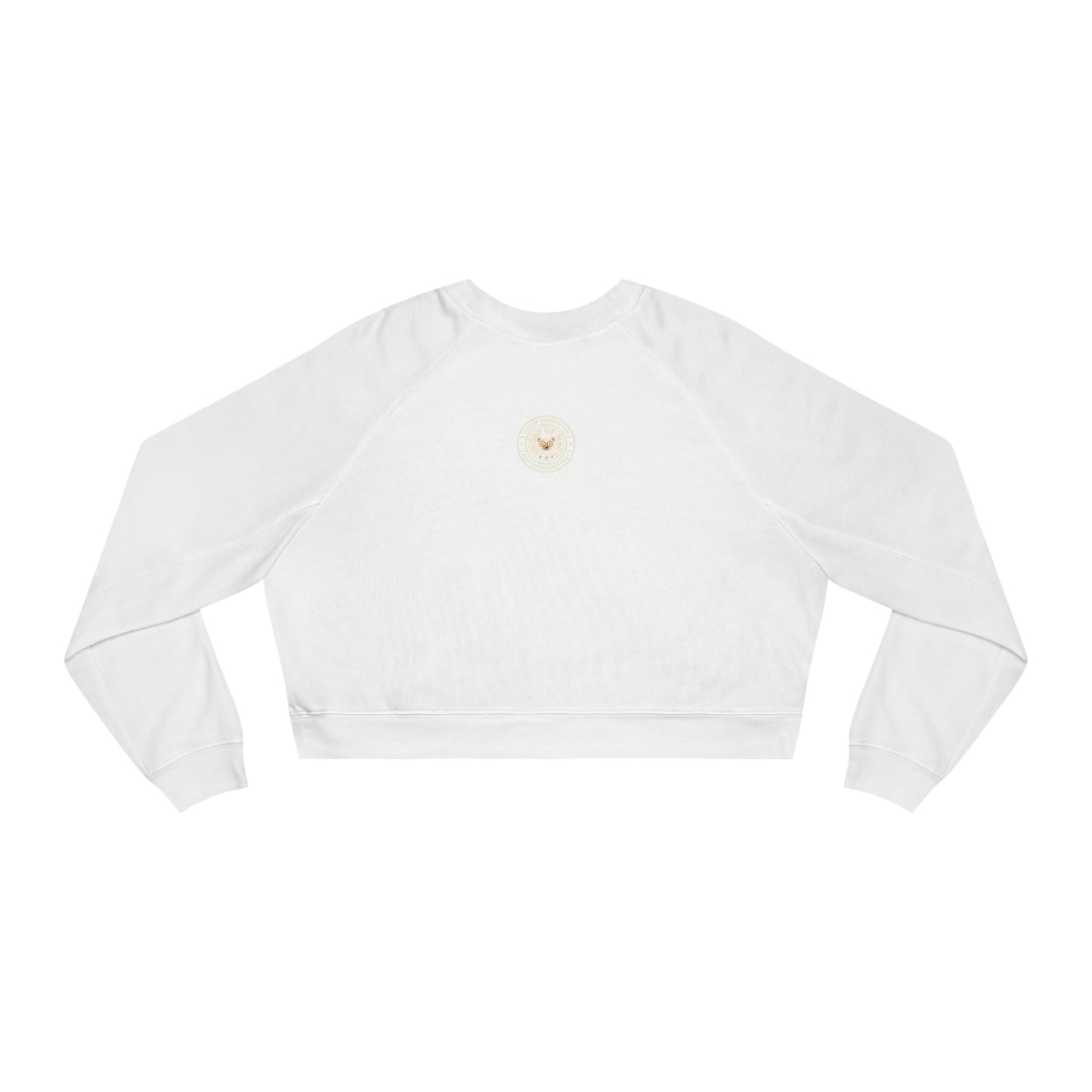 Women's " Henry and Wordy Bear"  Cropped Fleece Pullover