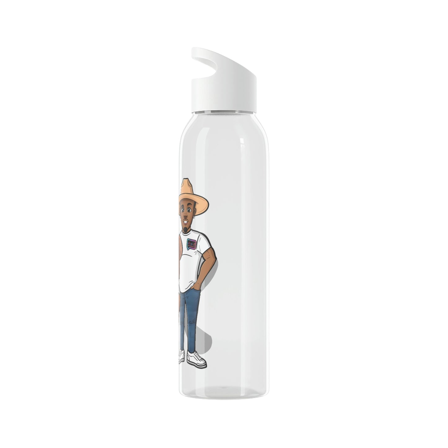 "Henry and Wordy Bear" Sky Water Bottle